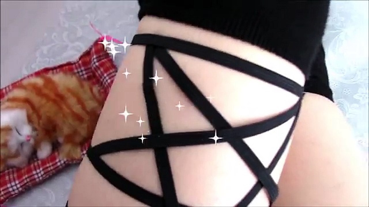 3 DIY Thigh Highs: DIY Lace Up Thigh Highs+DIY Pentagram Garter/Thigh Highs++DIY Cut out Thigh Highs