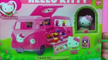 HELLO KITTY WITH VW SNACK CAMPER VAN GOES TO DISNEYS FROZEN ARENDELLE TO MEET QUEEN ELSA