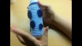 CROCHET How To #Crochet Baby Bottle Huggie #crochettutorial Tutorial #36 LEARN CROCHET