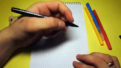 Рисуем по клеточкам- НОВОГОДНИЙ ПИНГВИН!