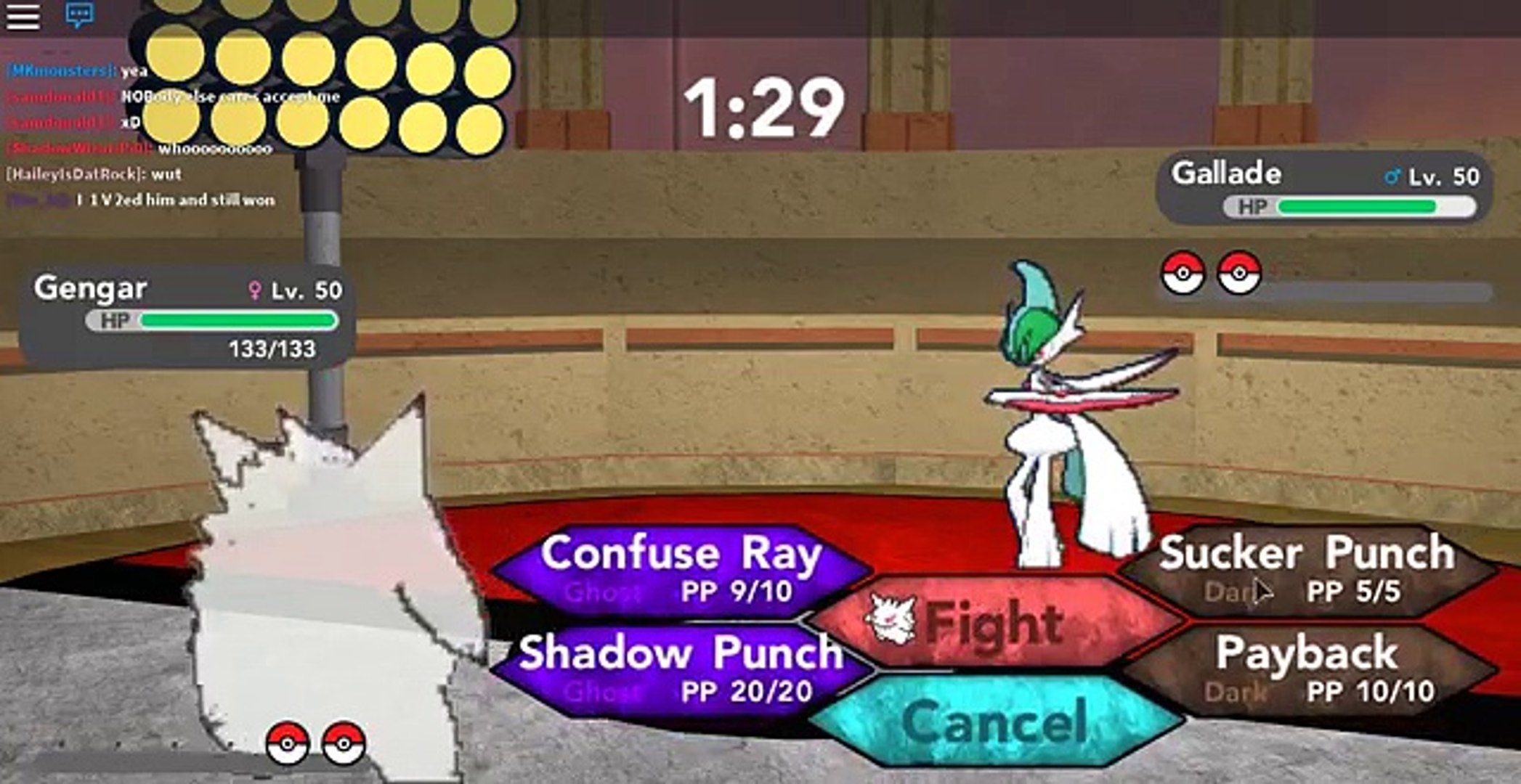 ⁣Roblox: Pokemon Brick Bronze: 2v2 with White Mega Gengar!