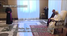 Sacerdotes portugueses que estudian en Roma visitan al Papa antes de su viaje a Fátima