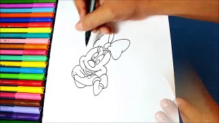 Cómo dibujar a MINI MOUSE paso a paso | How to draw Minnie Mouse - 2