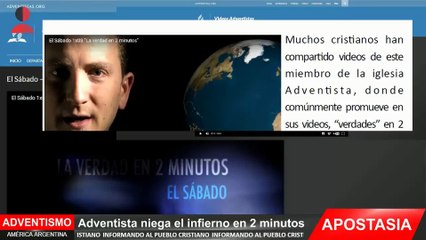 Adventista niega la Bíblia en 2 minutos