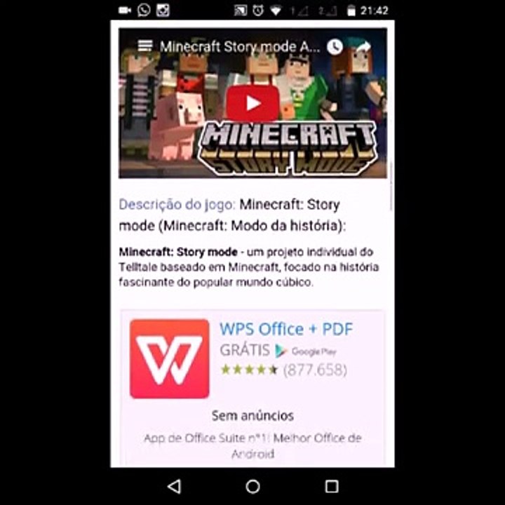 Como baixar Minecraft Story Mode Grátis no Android
