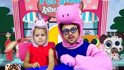 СВИНКА ПЕППА Летсплей Pet Shop Animal Care Игры на планшете Lets Play Играем с Peppa pig