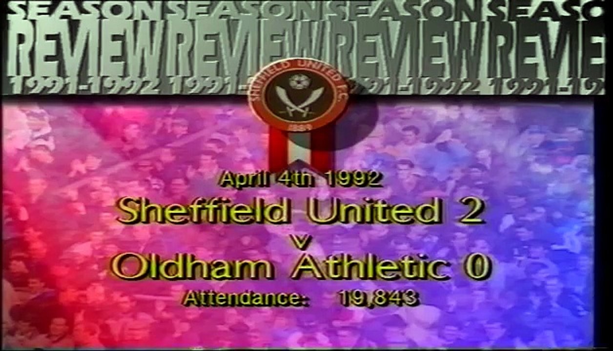 Sheffield United - Oldham Athletic 04-04-1992 Division One