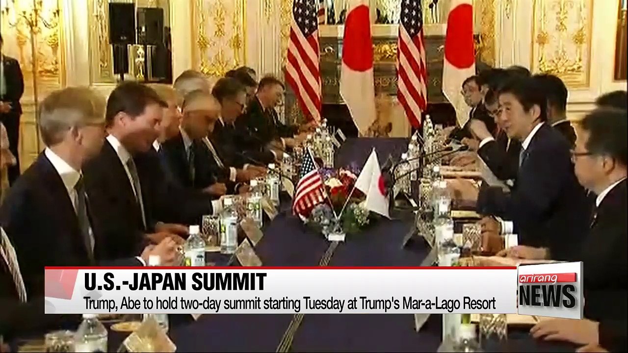 Trump, Abe to hold two-day summit starting Tuesday at Trump's Mar-a-Lago Resort