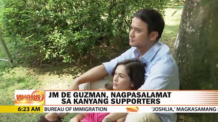 UKG: JM De Guzman, nagpasalamat sa kanyang supporters