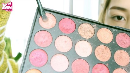 Tips makeup 2 tông màu hồng đậm và cam đất cực xinh cho các nàng