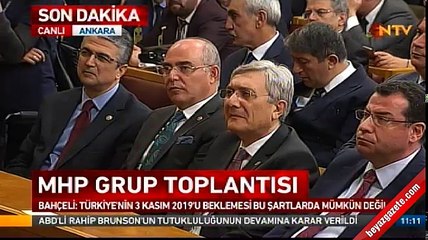 Bahçeli'den erken seçim çağrısı