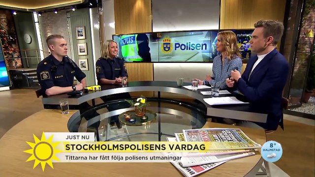 Högt tryck på polisen: ”Jag har siktat på folk och det har gett bra effekt” - Nyhetsmorgon (TV4)