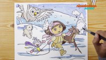 1, 2, 3… Coloriage ! | Aventure en hiver ! | NICKELODEON JUNIOR