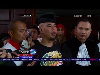 Ahmad Dhani Jalani Sidang Perdana Ujaran Kebencian - NET 10