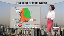 Fine dust spreading across Korea _ 041718