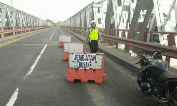 Jembatan Babat-Widang Sempat Amblas Dua Kali Sebelum Roboh