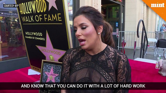 Actress Eva Longoria honored with star on Hollywood Walk of Fame