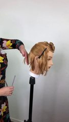 How to cut a Creative Bob Haircut step by step