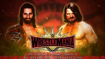 WWE 2K18 Wrestlemania 35 Seth Rollins Vs Aj Styles Universal Championship Match