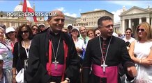 Un grupo de libaneses de EEUU acompaña a su obispo a saludar al Papa