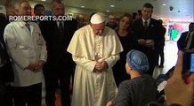 El sensacional canto del 'Ave María' de una enferma de cáncer al Papa