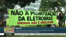 Brasil: trabajadores protestan contra privatización de Eletrobras
