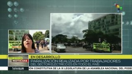 Brasil: sector eléctrico en huelga contra privatización de Electrobras
