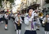 Parade With Brass Band Marks Independence Day in Damascus