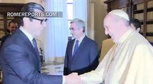Francisco se reúne con el presidente de Armenia, Serzh Sargsyan | Papa