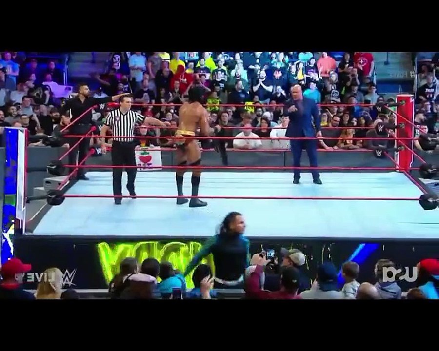 Jeff Hardy vs Jinder Mahal United State Championship Match Monday Night Raw Super Star hand Shakeup 16-04-18