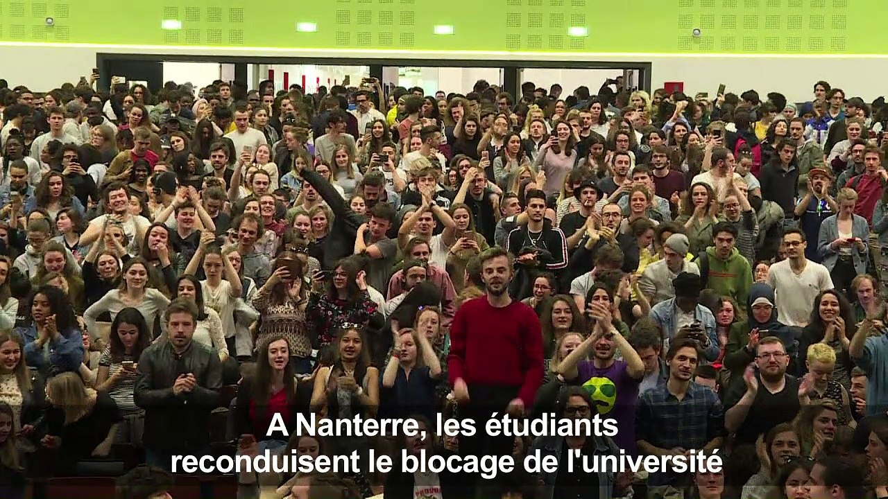 L'université de Nanterre vote la poursuite du blocage