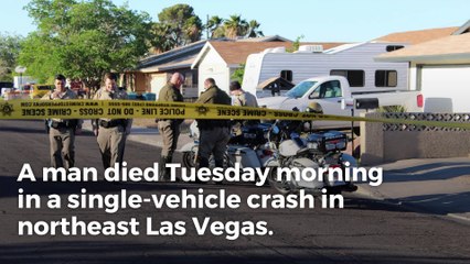 Single vehicle crash kills man