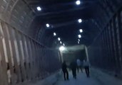Syrian Government Forces Tour Undeground Network of Jayesh al-Islam Tunnels in Douma