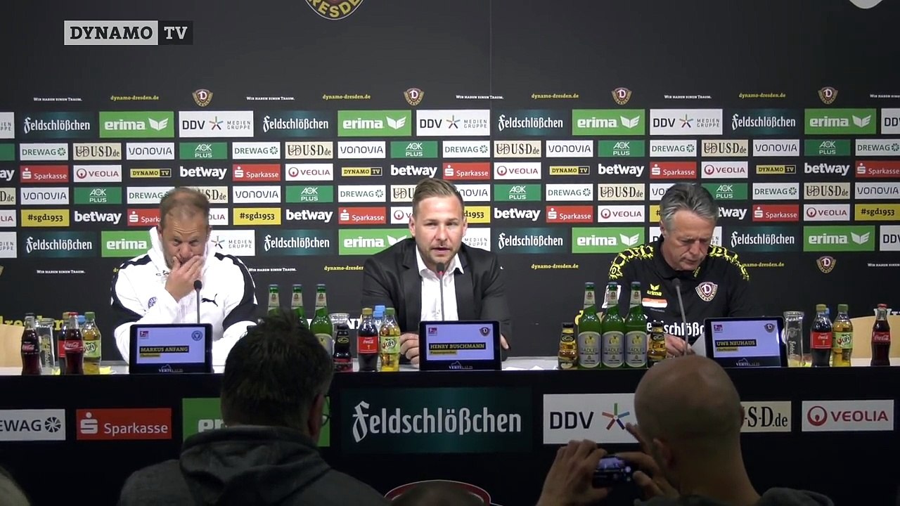 30. Spieltag | SGD - KSV | Pressekonferenz nach dem Spiel