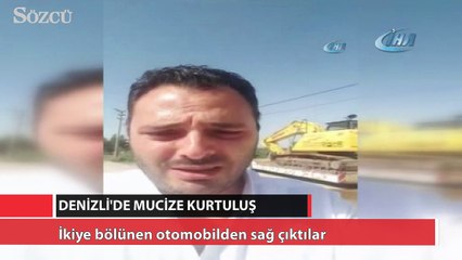 Denizli'de mucize kurtuluş