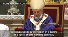 Miércoles de Ceniza: El Papa agradece cariño y pide que recen por el futuro de la Iglesia