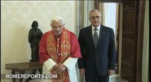Benedicto XVI recuerda en el Vaticano junto al presidente de Líbano su reciente viaje