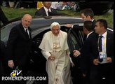 Benedicto XVI recibe las llaves de la ciudad de León en Guanajuato, México