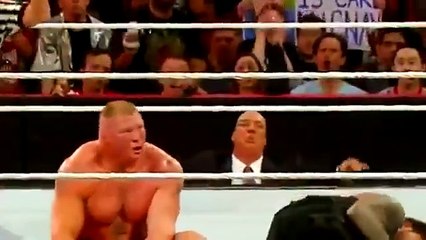 Roman Reigns CRYING After His Match Against Brock Lesnar | WrestleMania 31