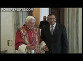 Benedicto XVI recibe en el Vaticano a Porfirio Lobo Sosa, presidente de Honduras