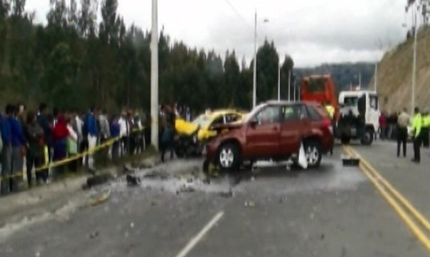 Tres muertos y dos heridos es el resultado de un accidente de tránsito