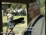 Benedicto XVI: Con la lesión el Señor ha querido enseñarme a ser paciente y humilde