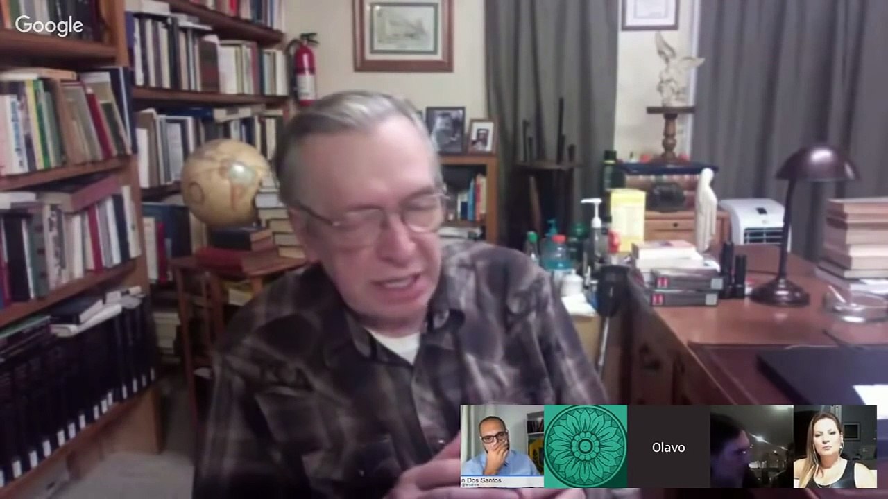 Olavo de Carvalho defende Bolsonaro e Donald Trump.