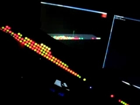 Physically controlled LED display