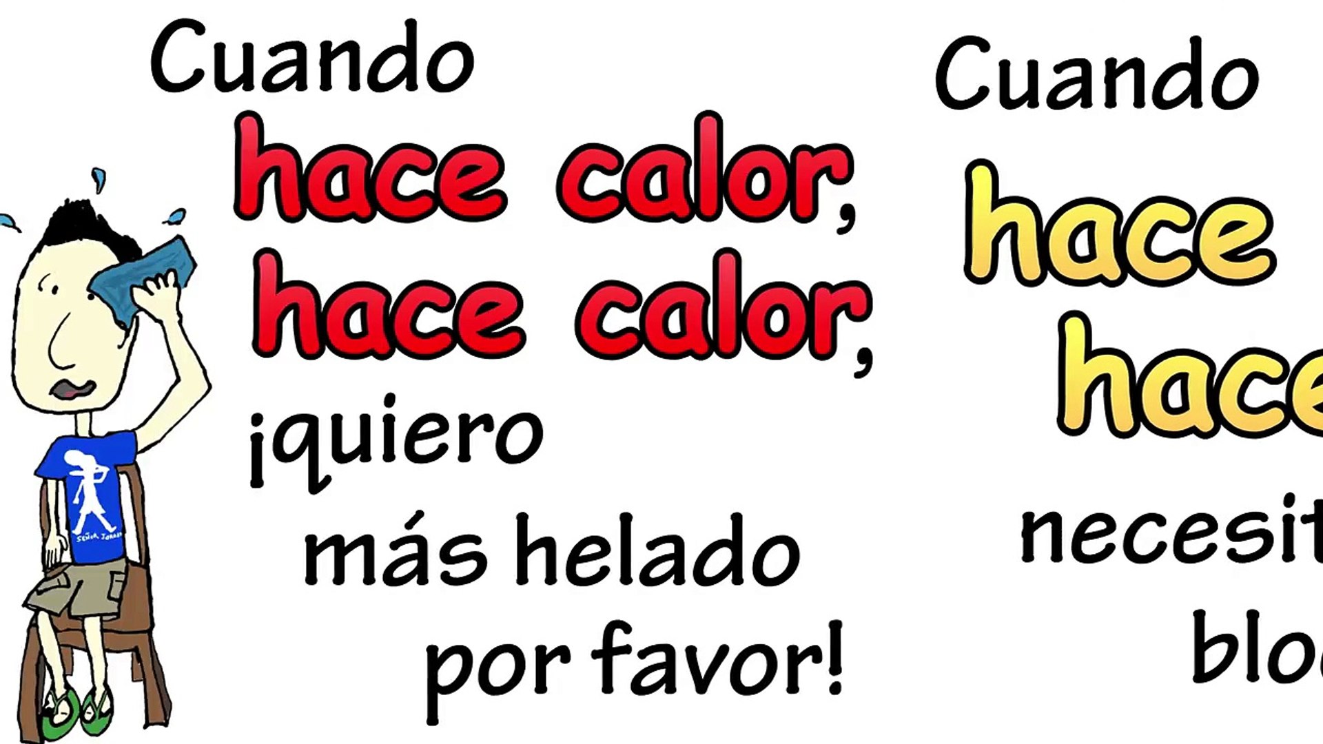 ⁣The Weather Song in Spanish (La Canción del Tiempo y el Clima)