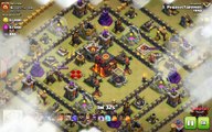 Clash of Clans TH10 vs TH10 Clan War 3 Star Attack Strategy Golem, Valkyrie, Bowler, Healer