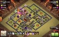 Clash of Clans TH10 vs TH10 Clan War 3 Star Attack Strategy Golem, Wizard, Valkyrie, Healer