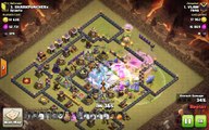 Clash of Clans TH11 vs TH10 Clan War 3 Star Attack Strategy Bowlers, Healer (BoHe)