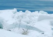 Huge Ice Shoves Form in Menominee, Wisconsin
