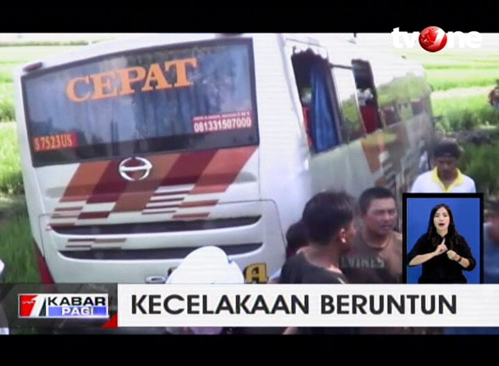 Kecelakaan Beruntun di Ngawi, Sebelas Orang Terluka